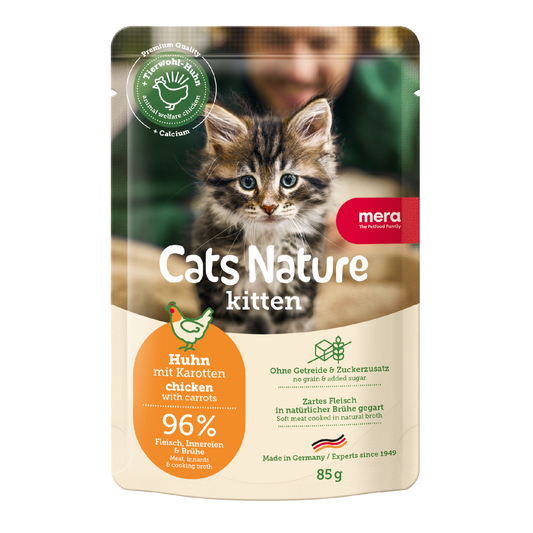 mera Cats Nature Kitten Huhn nass Verpackung