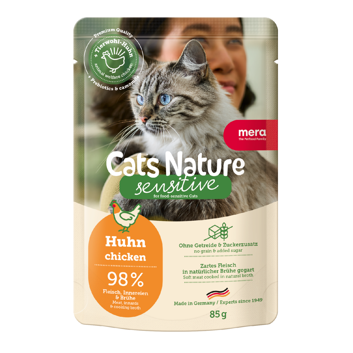 mera Cats Nature Sensitive Huhn nass Verpackung