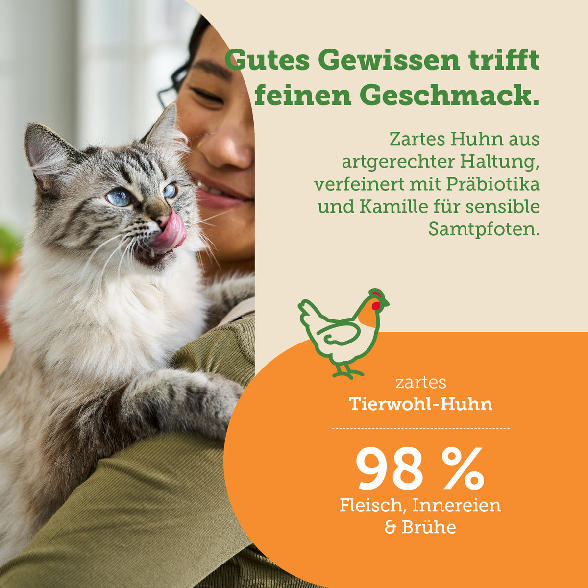 mera Cats Nature Sensitive Huhn Nassfutter Zutaten
