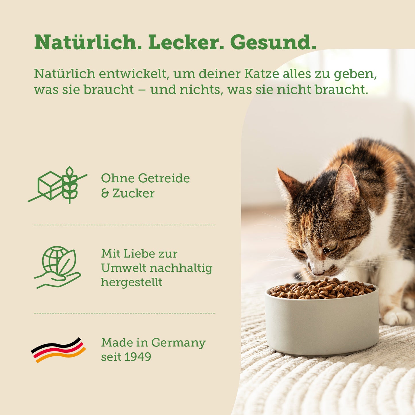 mera Cats Nature Sensitive Huhn Trockenfutter Main benefits