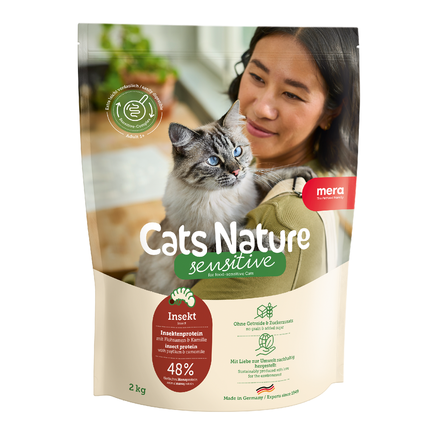 mera Cats Nature Sensitive Insekt Verpackung