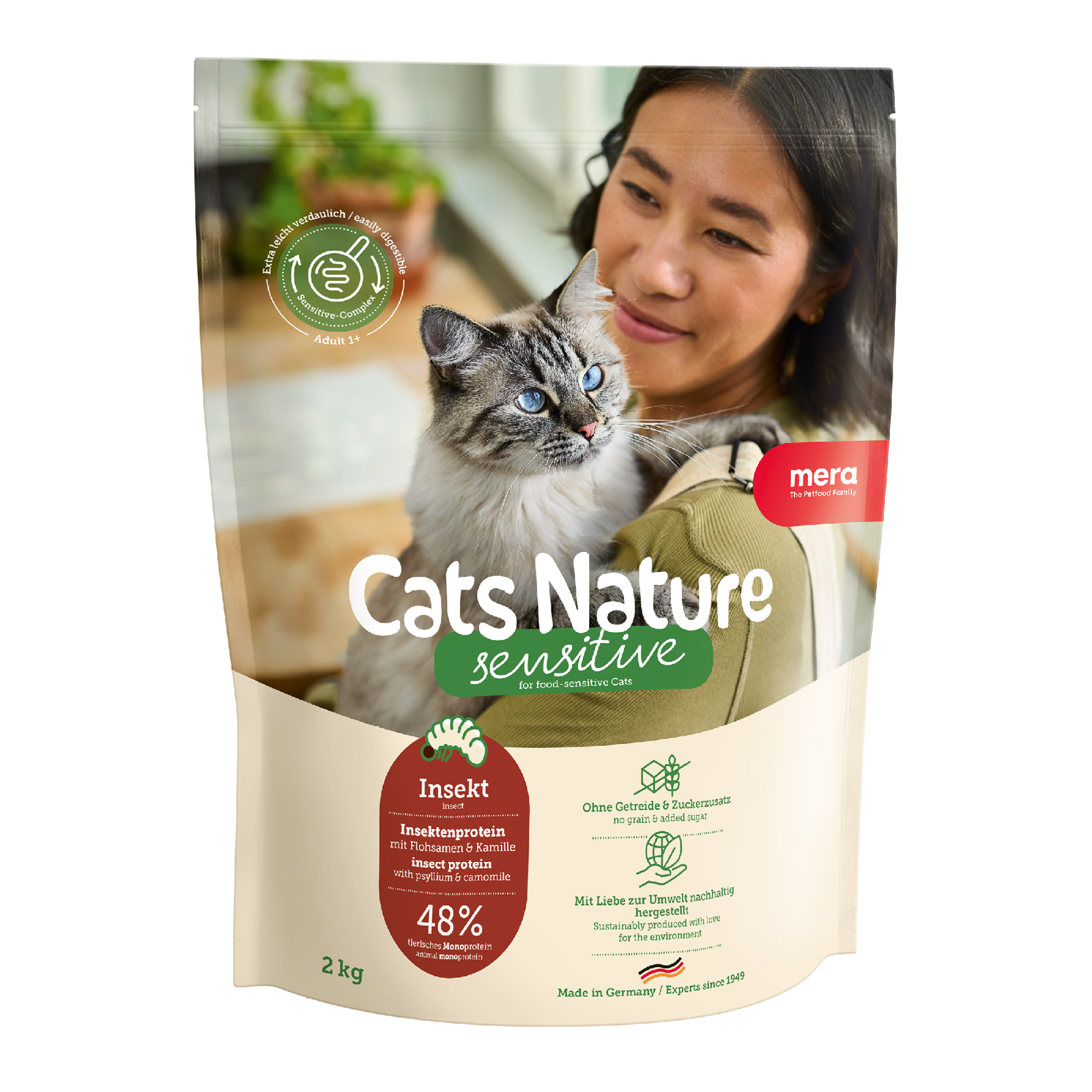 mera Cats Nature Sensitive Insekt Verpackung