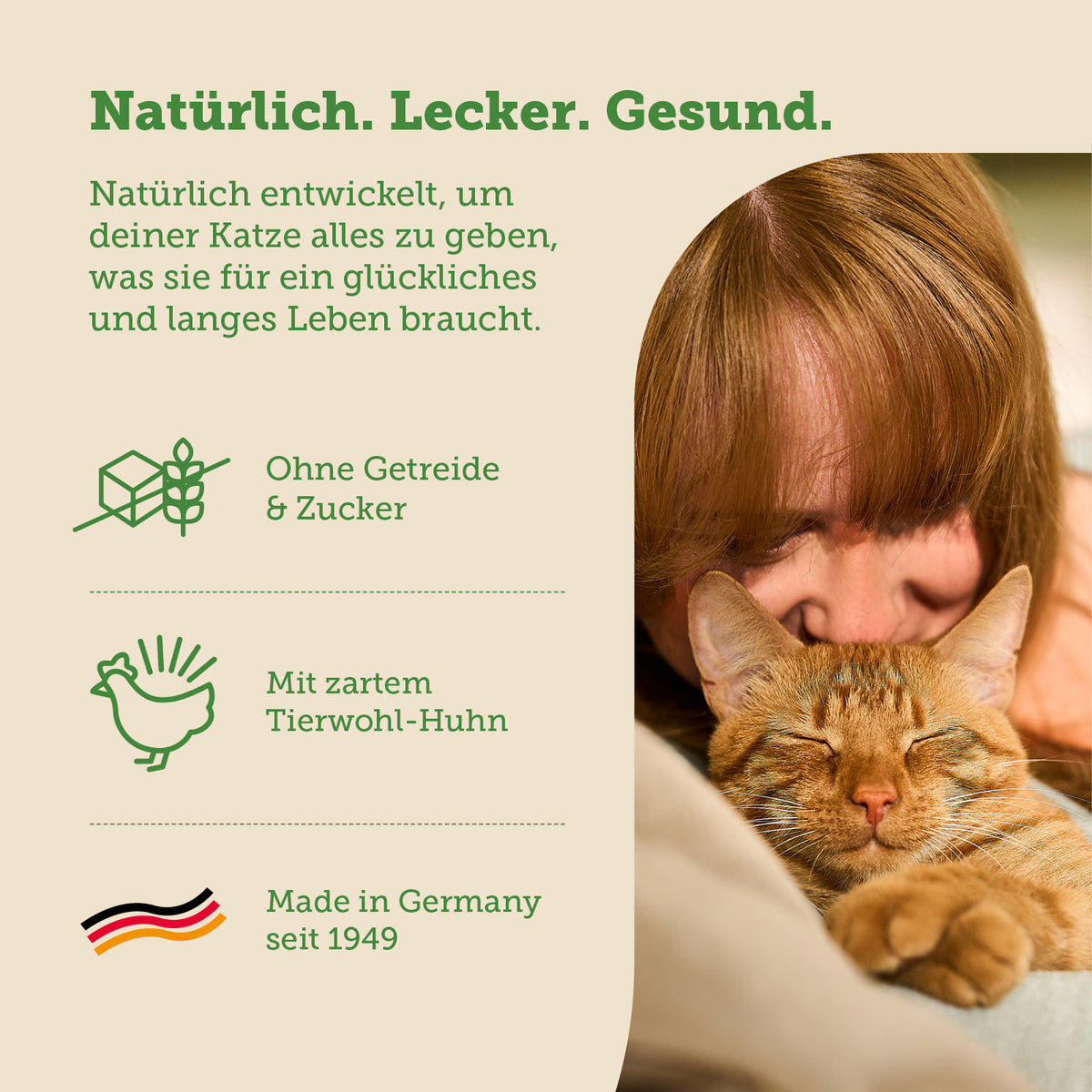 mera Cats Nature Sterilised Light Huhn Nassfutter Main Benefits