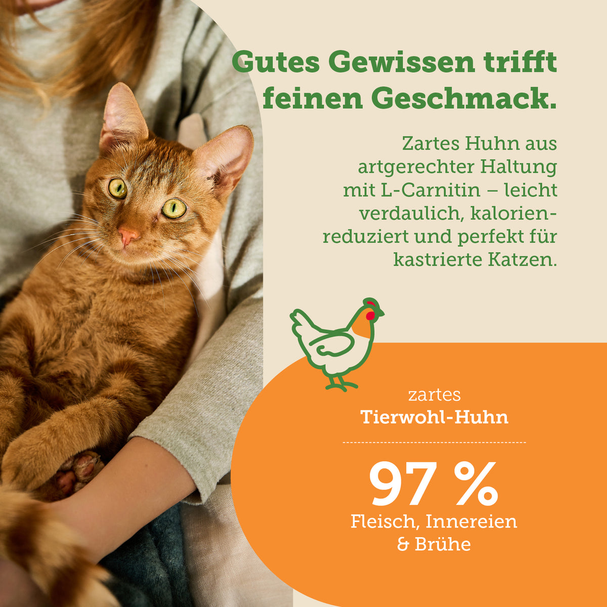 mera Cats Nature Sterilised Light Huhn Nassfutter Zutaten