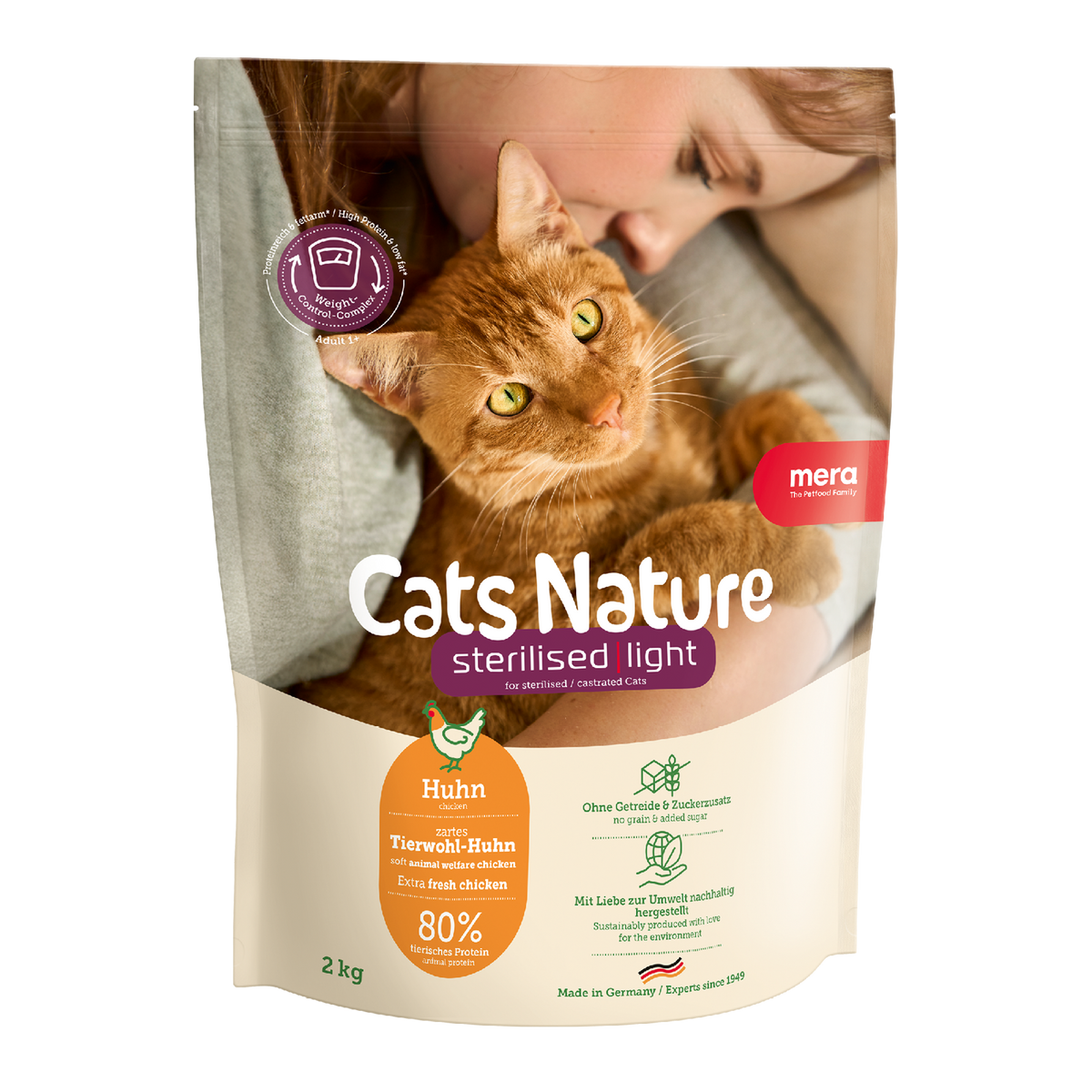 mera Cats Nature Sterilised Light Huhn Verpackung