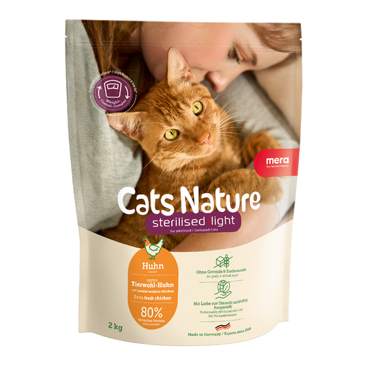 mera Cats Nature Sterilised Light Huhn Verpackung