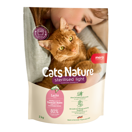 mera Cats Nature Sterilised Light Lachs Verpackung