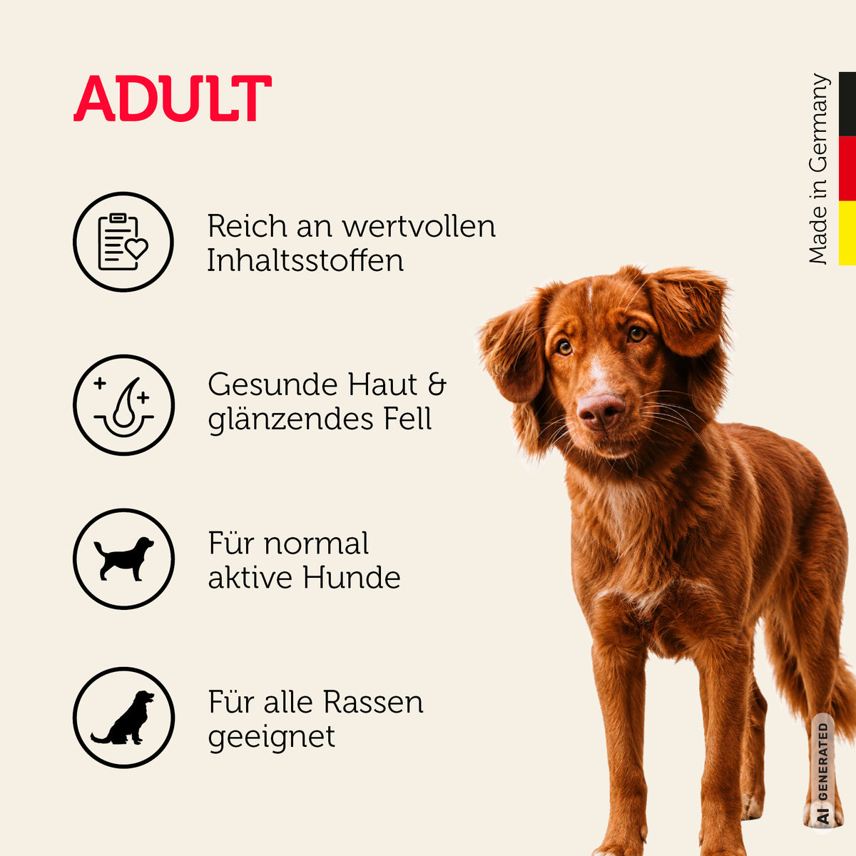 Trockenfutter mit Geflügel