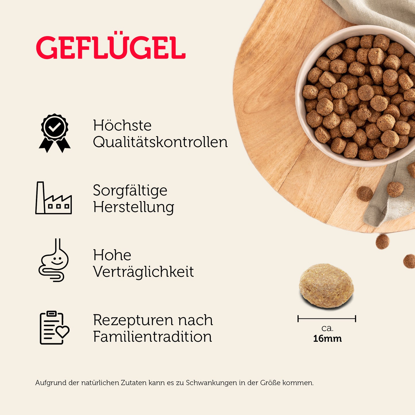 Trockenfutter mit Geflügel