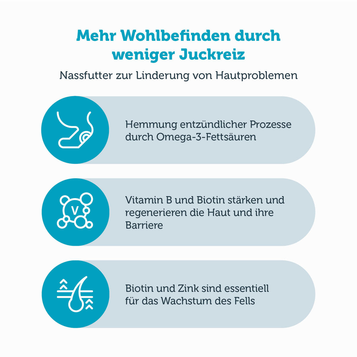mera vital skin control + allergic Katze Nassfutter Produktvorteile