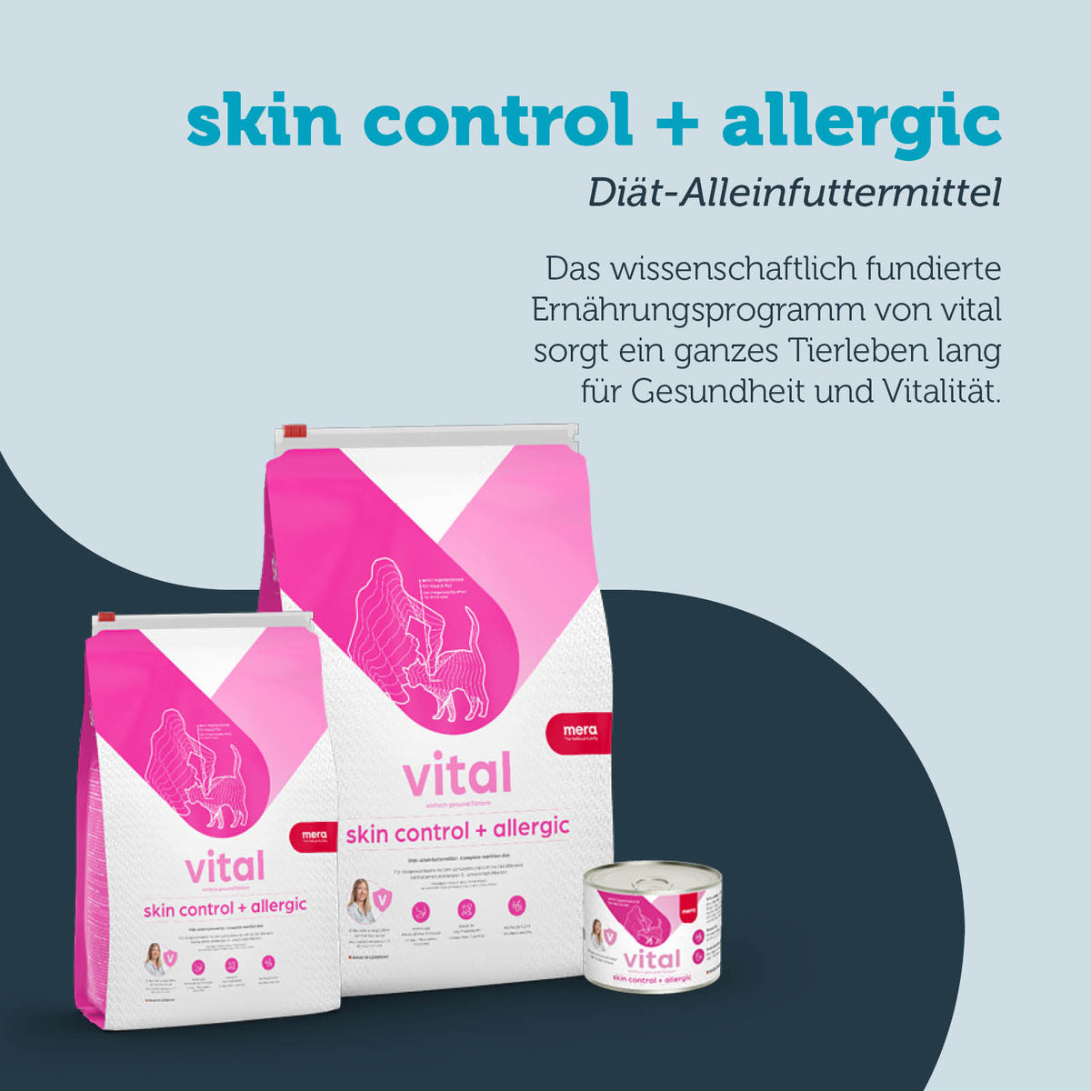mera vital skin control + allergic Katze Nassfutter Cross-Selling Produkte