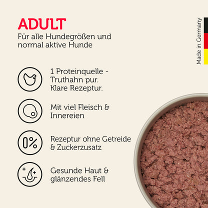 Truthahn Nassfutter 6x400g